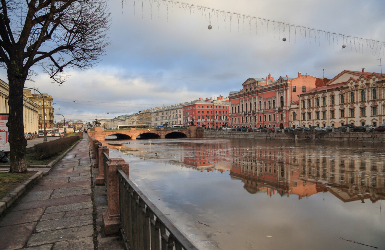 Невский пр река Фонтанка Санкт-Петербург