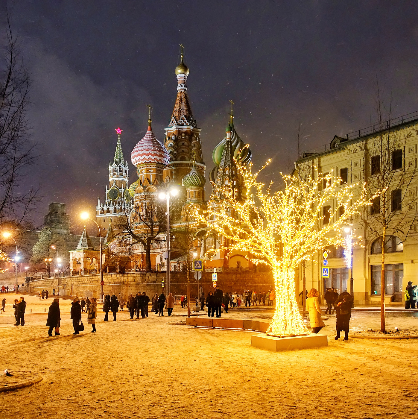 Москва центр зима