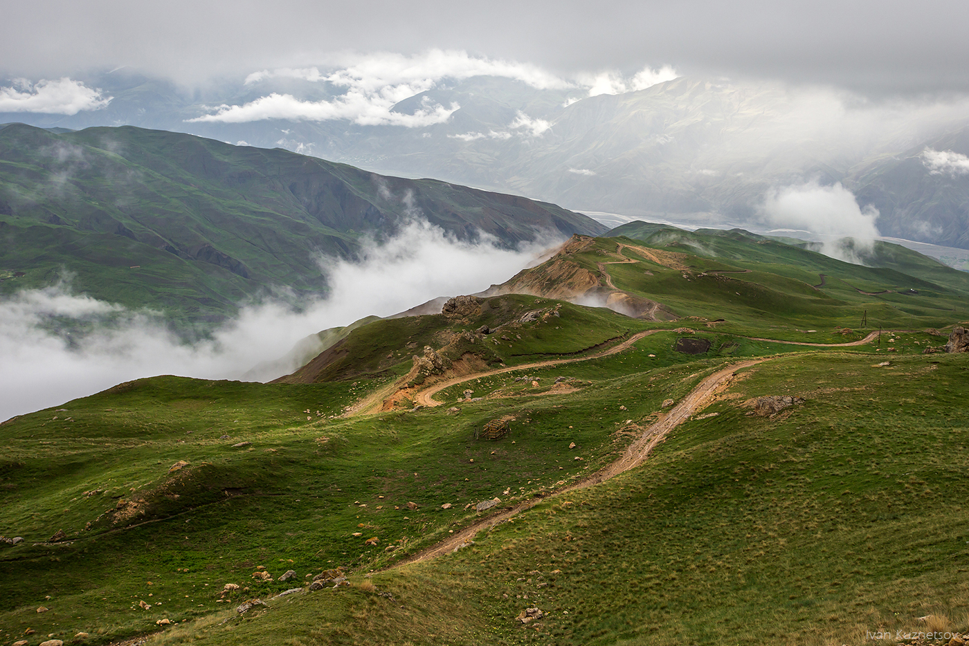 Пейзаж Дагестана по дороге